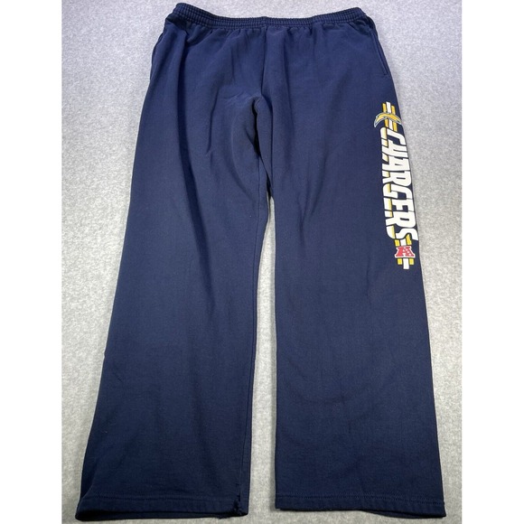 Vtg Y2k NFL San Diego Chargers Sweatpants navy size XL AFC Big Leg‎ Hit - Picture 1 of 7